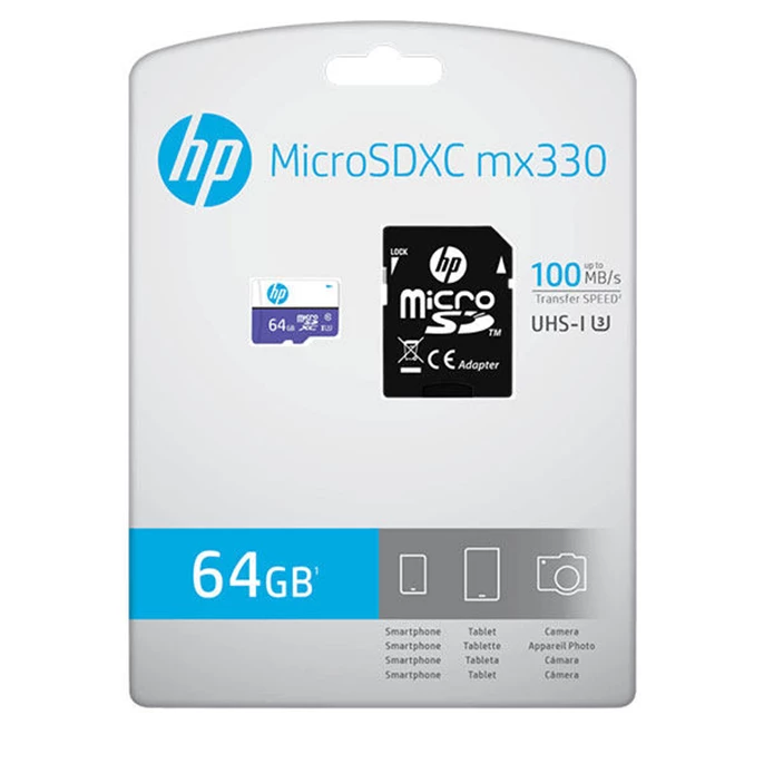 gallery-کارت حافظه microSD اچ پی کلاس 10 استاندارد UHS-I U3 سرعت 100MBps ظرفیت 64 گیگابایت به همراه آداپتور SD copy.png gallery-کارت حافظه microSD اچ پی کلاس 10 استاندارد UHS-I U3 سرعت 100MBps ظرفیت 64 گیگابایت به همراه آداپتور SD copy.png