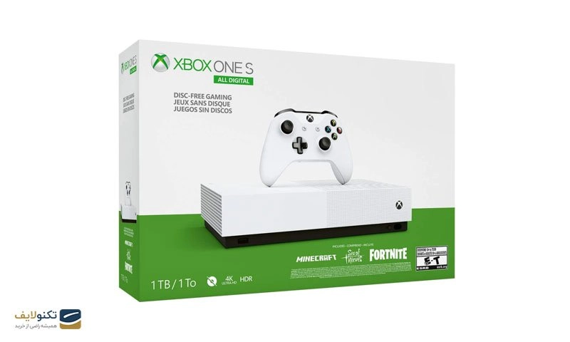 کنسول بازی مایکروسافت مدل Xbox One S ALL DIGITAL ظرفیت 1 ترابایت کنسول بازی مایکروسافت مدل Xbox One S ALL DIGITAL ظرفیت 1 ترابایت