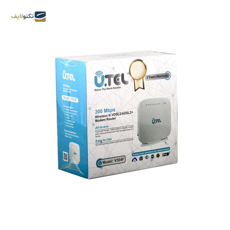 gallery-مودم روتر یوتل VDSL2/ADSL2 Plus بی سیم مدل V301 copy.png gallery-مودم روتر یوتل VDSL2/ADSL2 Plus بی سیم مدل V301 copy.png