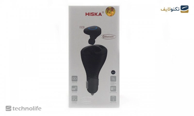 هندزفری بی سیم HISKA مدل FX30 به همراه شارژر فندکی هندزفری بی سیم HISKA مدل FX30 به همراه شارژر فندکی
