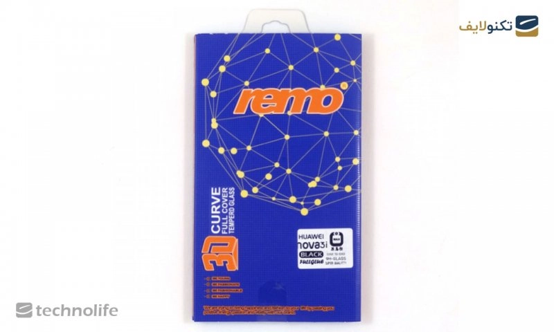 محافظ شیشه‌ای (گلس) remo فول چسب 3D گوشی هواوی Nova 3i 