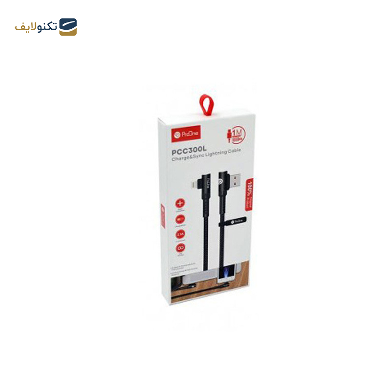 کابل تبدیل USB به لایتنینگ پرووان مدل PCC300L طول 1 متر کابل تبدیل USB به لایتنینگ پرووان مدل PCC300L طول 1 متر