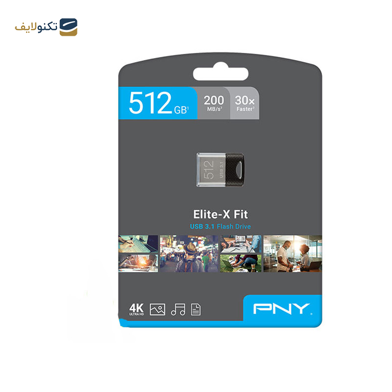 فلش مموری پی ان وای مدل ELITE-X FIT USB3.1 ظرفیت 512 گیگابایت فلش مموری پی ان وای مدل ELITE-X FIT USB3.1 ظرفیت 512 گیگابایت