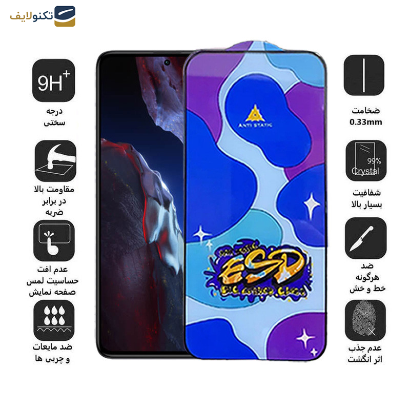 محافظ صفحه نمایش اپیکوی مدل Star ESD مناسب برای گوشی موبایل شیائومی Poco F5 Pro/Poco F5/Poco F4 GT/Poco F3 GT/Poco F4/Poco F3 محافظ صفحه نمایش اپیکوی مدل Star ESD مناسب برای گوشی موبایل شیائومی Poco F5 Pro/Poco F5/Poco F4 GT/Poco F3 GT/Poco F4/Poco F3