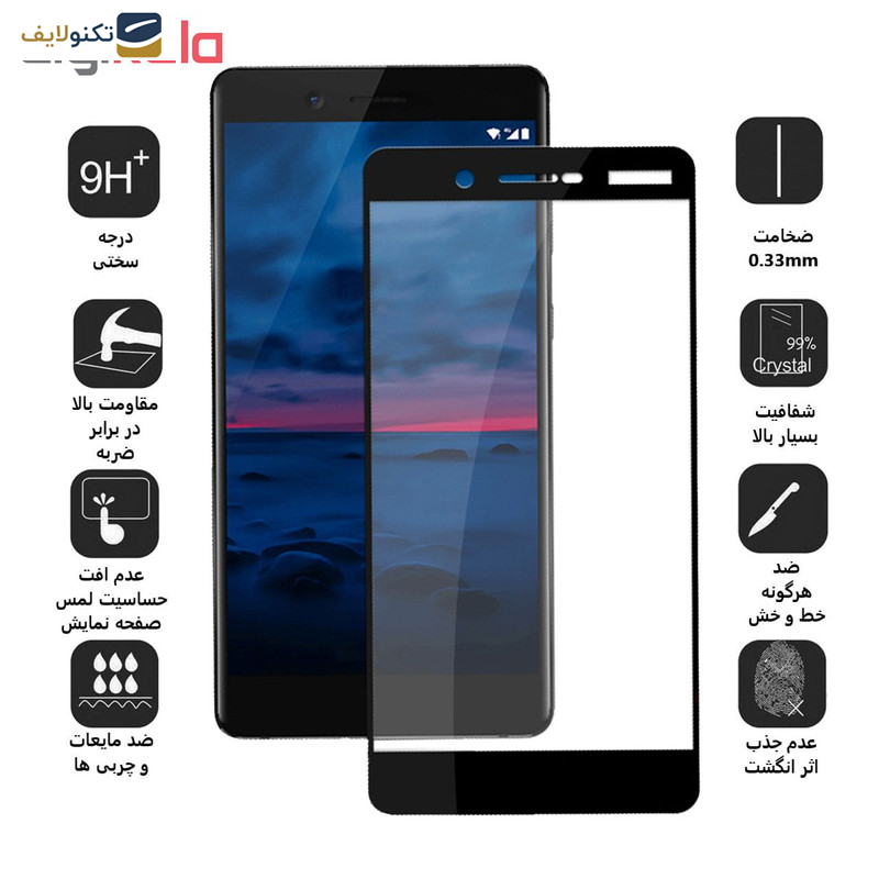 محافظ صفحه نمایش 5D بوف مدل F33 مناسب برای گوشی موبایل نوکیا 7 محافظ صفحه نمایش 5D بوف مدل F33 مناسب برای گوشی موبایل نوکیا 7
