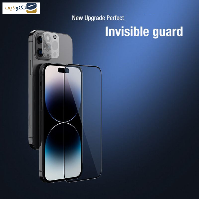 محافظ صفحه نمایش نیلکین مدل Amazing 2-in-1 HD مناسب برای گوشی موبایل اپل iPhone 15 Pro max / 14 Pro max به همراه محافظ لنز دوربین محافظ صفحه نمایش نیلکین مدل Amazing 2-in-1 HD مناسب برای گوشی موبایل اپل iPhone 15 Pro max / 14 Pro max به همراه محافظ لنز دوربین