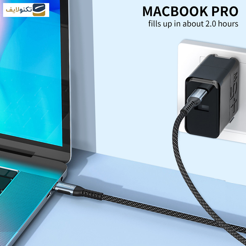 کابل USB-C آهااستایل مدل XC01 - 100W طول 1 متر کابل USB-C آهااستایل مدل XC01 - 100W طول 1 متر