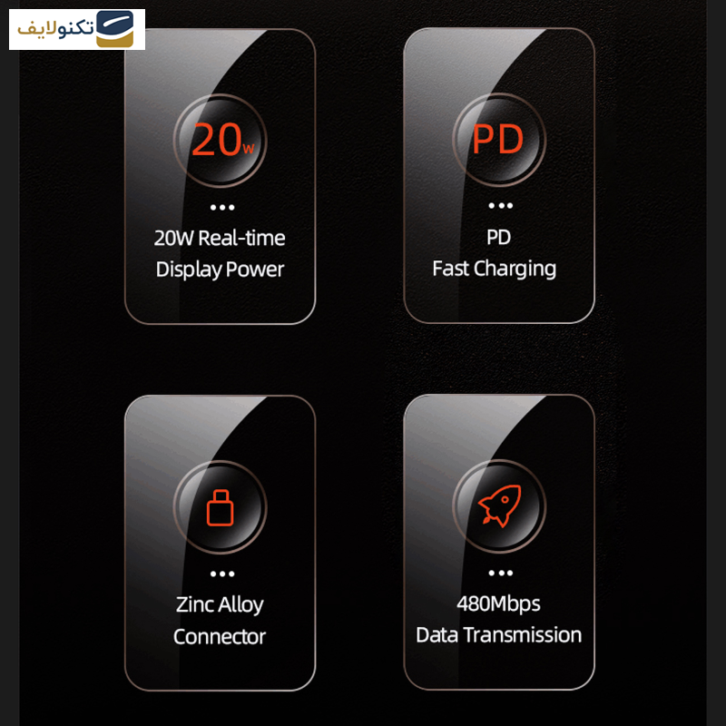 کابل تبدیل USB-C به لایتنینگ یوسمز مدل US-SJ545 طول 1.2 متر کابل تبدیل USB-C به لایتنینگ یوسمز مدل US-SJ545 طول 1.2 متر