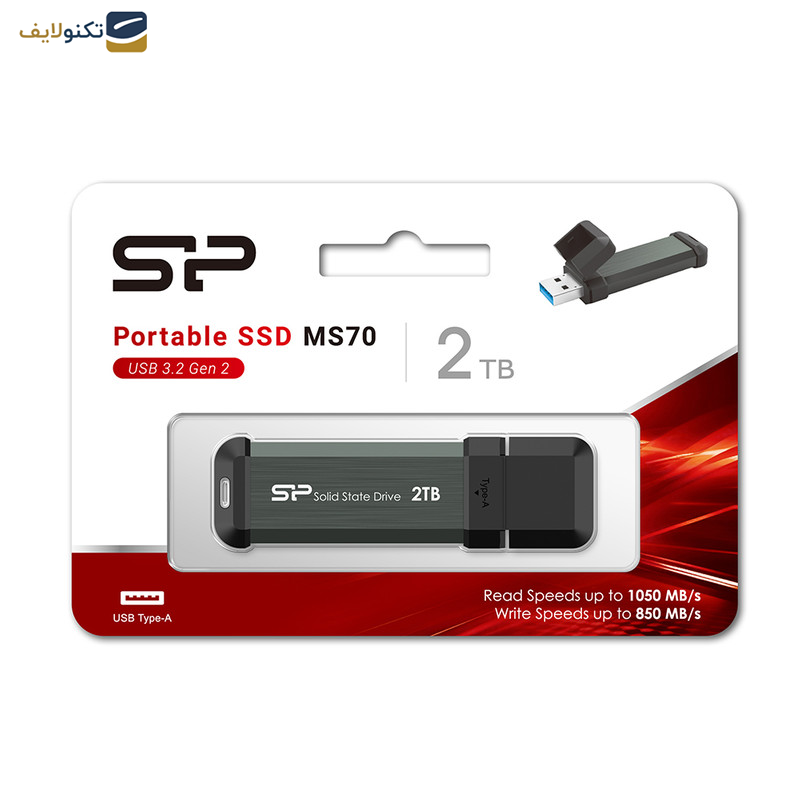 اس اس دی اکسترنال سیلیکون پاور مدل MS70 ظرفیت 2 ترابایت