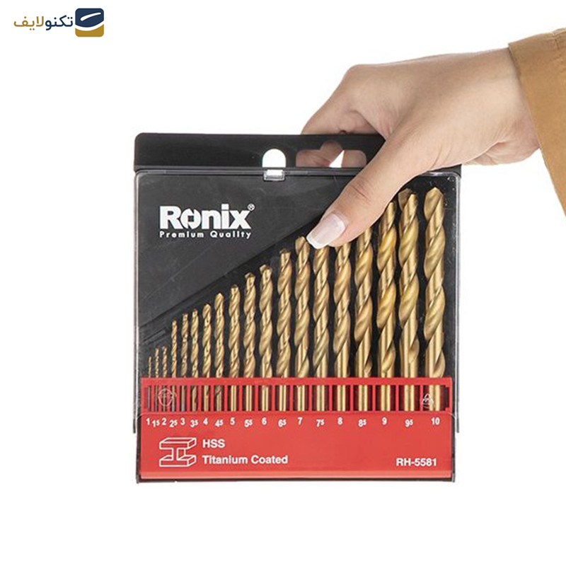 مجموعه 19عددی مته رونیکس مدل RX-5581 مجموعه 19عددی مته رونیکس مدل RX-5581