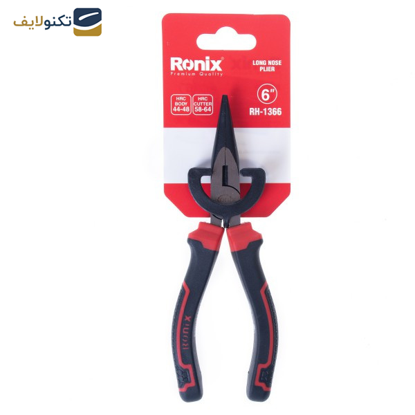 انبر دم باریک رونیکس مدل RX-1366 سایز 6 اینچ انبر دم باریک رونیکس مدل RX-1366 سایز 6 اینچ
