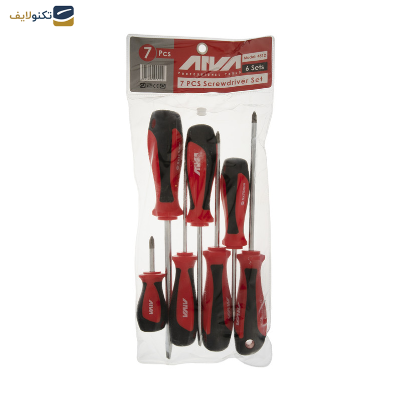 مجموعه 7 عددی پیچ گوشتی آروا کد 4512 مجموعه 7 عددی پیچ گوشتی آروا کد 4512