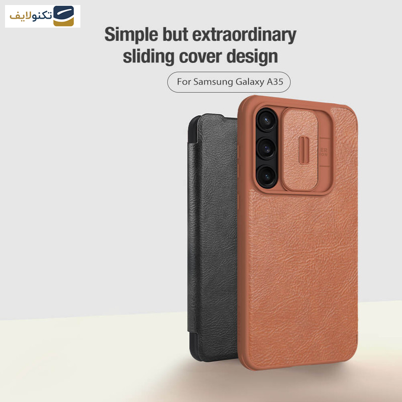 کیف کلاسوری نیلکین مدل Qin Pro Leather مناسب برای گوشی موبایل سامسونگ Galaxy A35 کیف کلاسوری نیلکین مدل Qin Pro Leather مناسب برای گوشی موبایل سامسونگ Galaxy A35
