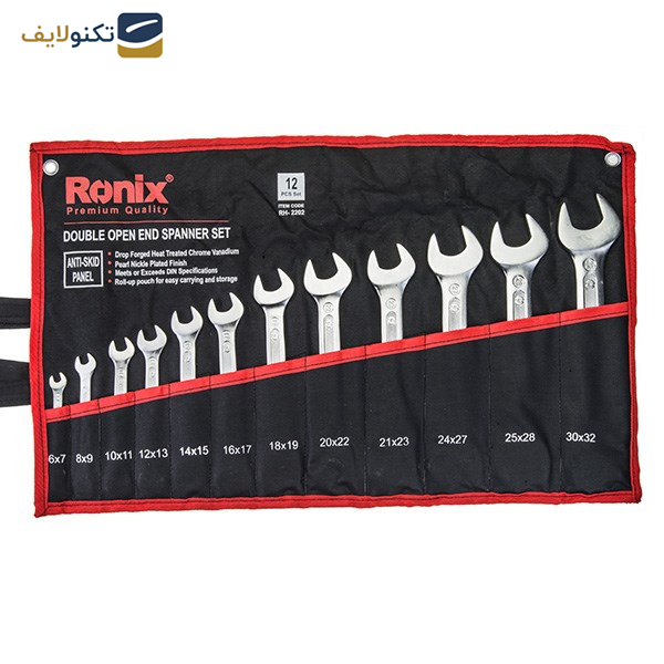 مجموعه 12 عددی آچار تخت رونیکس مدل RH-2202 مجموعه 12 عددی آچار تخت رونیکس مدل RH-2202