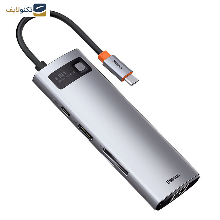 هاب 8 پورت USB-C باسئوس مدل CAHUB-CV0G هاب 8 پورت USB-C باسئوس مدل CAHUB-CV0G