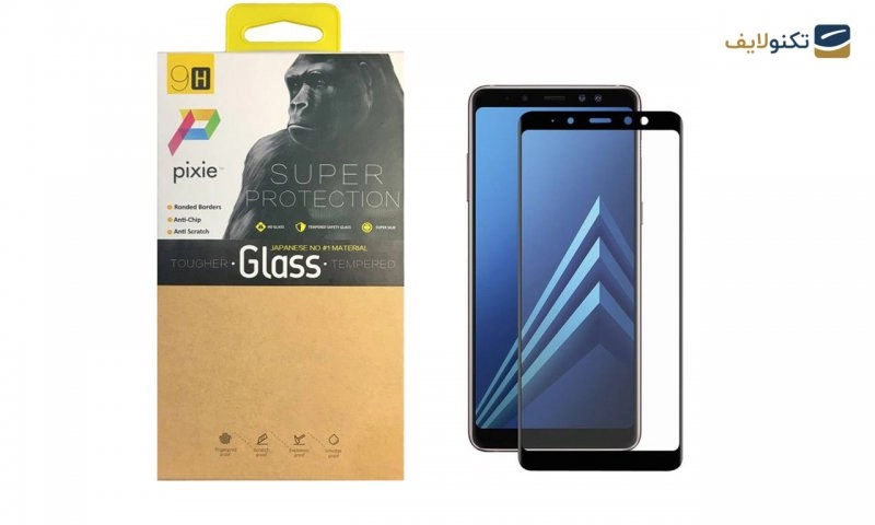 محافظ صفحه شیشه ای تمام چسب مناسب برای گوشی سامسونگ Galaxy A8 2018 محافظ صفحه شیشه ای تمام چسب مناسب برای گوشی سامسونگ Galaxy A8 2018