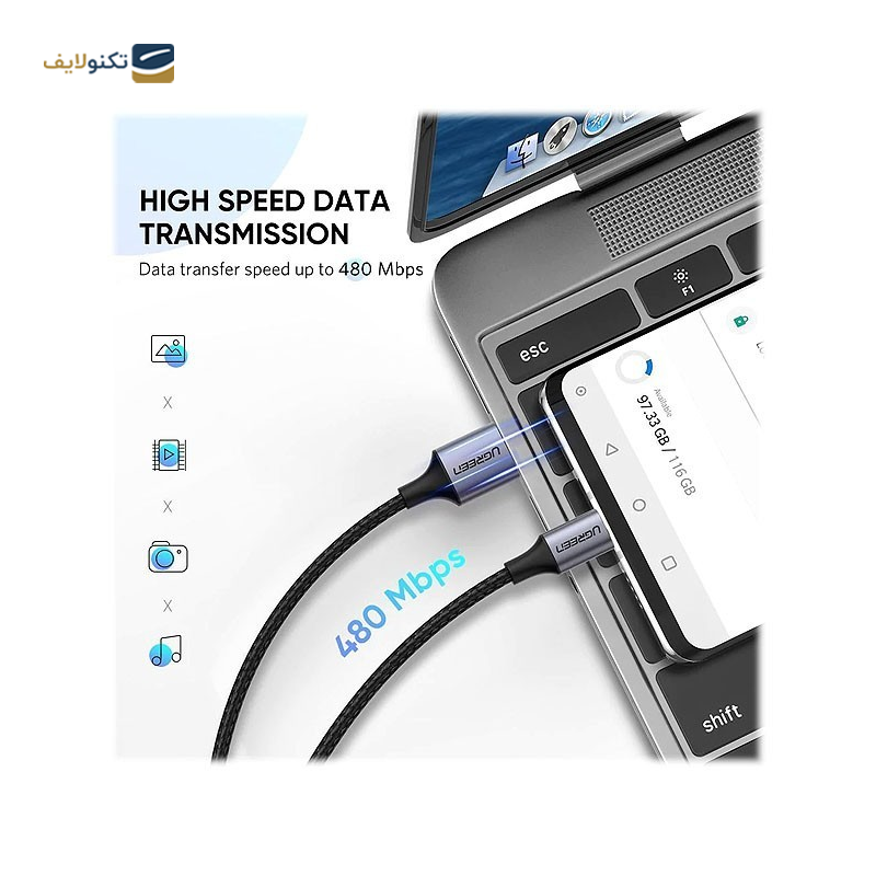 gallery-کابل USB-C به USB 2.0 A یوگرین US288 مدل 60126 طول 1 متر copy.png gallery-کابل USB-C به USB 2.0 A یوگرین US288 مدل 60126 طول 1 متر copy.png
