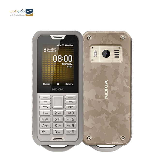 گوشی موبايل نوکيا مدل Nokia 800 Tough 4G دو سیم کارت - ظرفیت 4 گیگابایت گوشی موبايل نوکيا مدل Nokia 800 Tough 4G دو سیم کارت - ظرفیت 4 گیگابایت