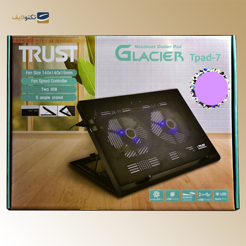 gallery-پایه خنک کننده لپ تاپ تراست مدل TPAD-6  copy.png
