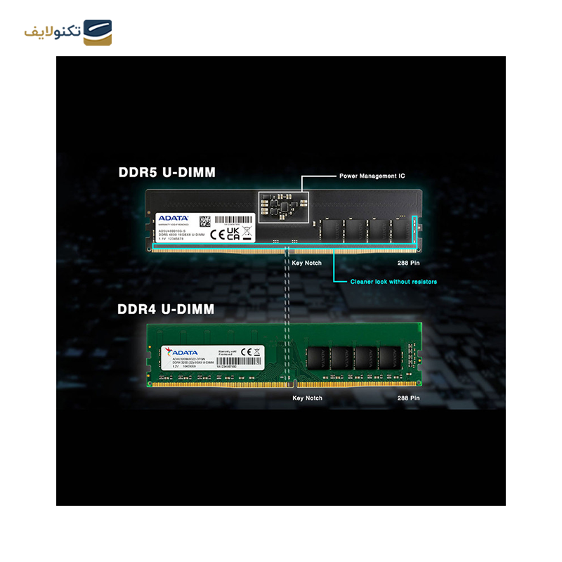 gallery-رم کامپیوتر DDR5 تک کاناله 4800 مگاهرتز CL40 ای دیتا مدل AD5U48008G-S ظرفیت 8 گیگابایت copy.png gallery-رم کامپیوتر DDR5 تک کاناله 4800 مگاهرتز CL40 ای دیتا مدل AD5U48008G-S ظرفیت 8 گیگابایت copy.png