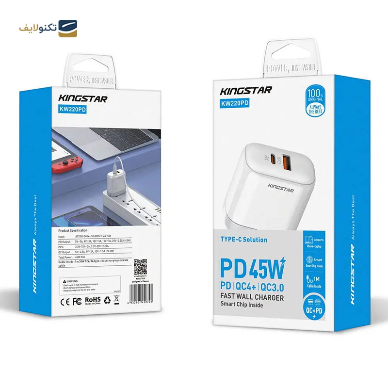 gallery-شارژر دیواری کینگ استار مدل KW220PD توان 45 وات به همراه کابل تایپ سی-gallery-1-TLP-38792_9216741a-3429-444f-94e7-bc6ffe17680a.png gallery-شارژر دیواری کینگ استار مدل KW220PD توان 45 وات به همراه کابل تایپ سی-gallery-1-TLP-38792_9216741a-3429-444f-94e7-bc6ffe17680a.png