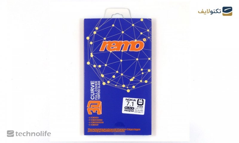محافظ شیشه‌ای (گلس) remo فول چسب 3D گوشی Nokia 7.1 