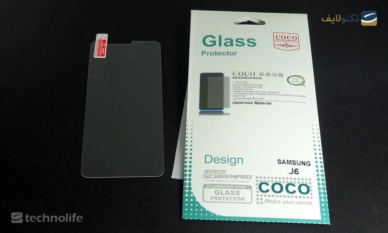 محافظ صفحه شیشه ای تخت (گلس) COCO گوشی سامسونگ Galaxy J6 