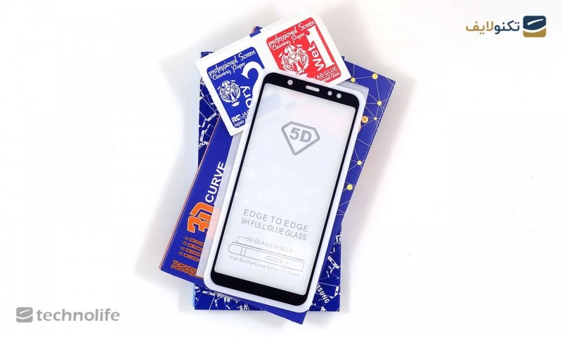 محافظ شیشه‌ای (گلس) remo فول چسب 3D گوشی سامسونگ Galaxy A6 Plus 