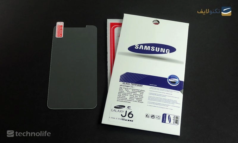 محافظ صفحه شيشه‌ای تخت (گلس) TESLA مناسب برای گوشی سامسونگ Galaxy J6 