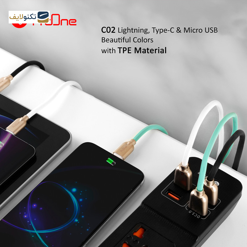 کابل تبدیل USB به لایتنینگ پرووان مدل PCC115 طول 1متر کابل تبدیل USB به لایتنینگ پرووان مدل PCC115 طول 1متر