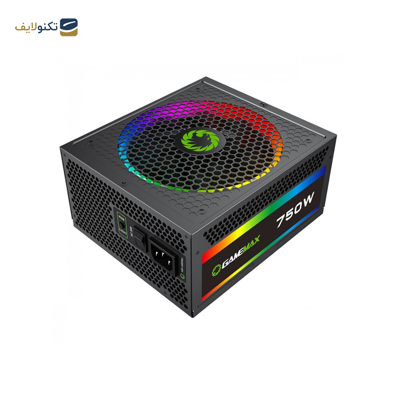 منبع تغذیه کامپیوتر گیم مکس مدل RGB-750w-G منبع تغذیه کامپیوتر گیم مکس مدل RGB-750w-G
