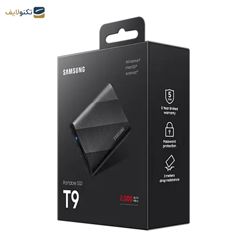 حافظه SSD اکسترنال سامسونگ مدل Portable SSD T9 ظرفیت 2 ترابایت حافظه SSD اکسترنال سامسونگ مدل Portable SSD T9 ظرفیت 2 ترابایت