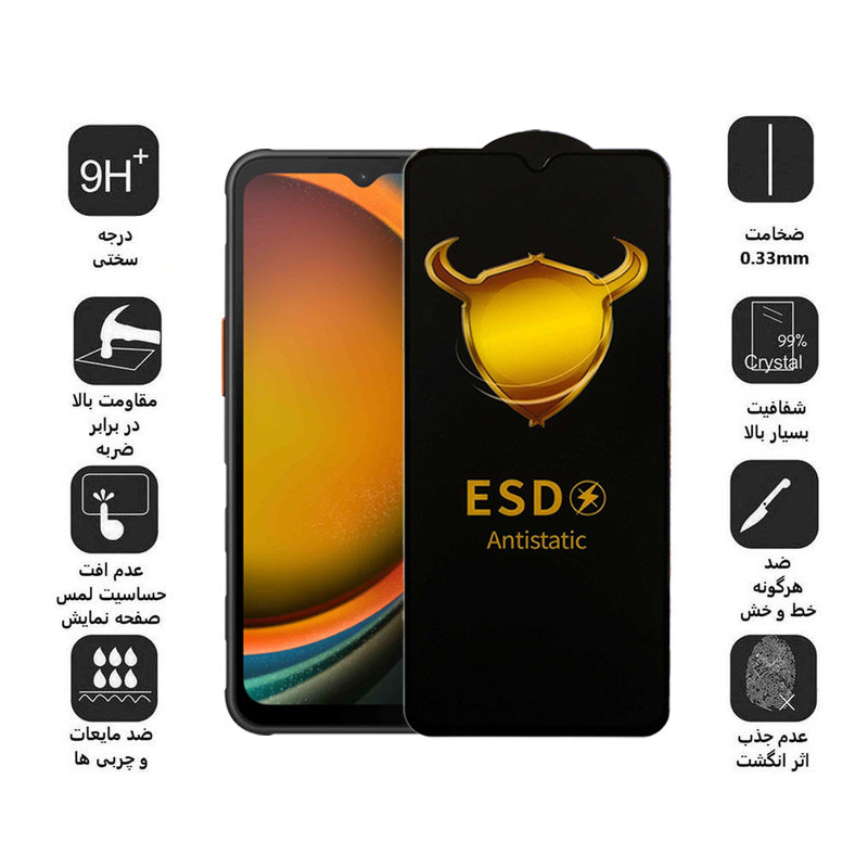 محافظ صفحه نمایش اپیکوی مدل Golden ESD مناسب برای گوشی موبایل سامسونگ Galaxy A14 4G/5G /Xcover7 محافظ صفحه نمایش اپیکوی مدل Golden ESD مناسب برای گوشی موبایل سامسونگ Galaxy A14 4G/5G /Xcover7