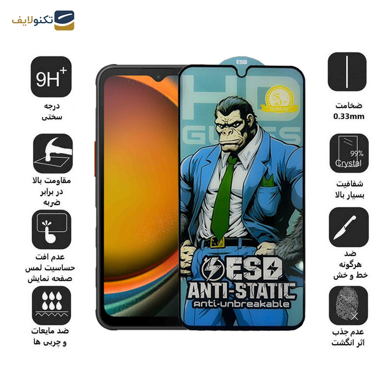 محافظ صفحه نمایش اپیکوی مدل Gorilla ESD مناسب برای گوشی موبایل سامسونگ Galaxy A14 4G/5G /Xcover7 محافظ صفحه نمایش اپیکوی مدل Gorilla ESD مناسب برای گوشی موبایل سامسونگ Galaxy A14 4G/5G /Xcover7