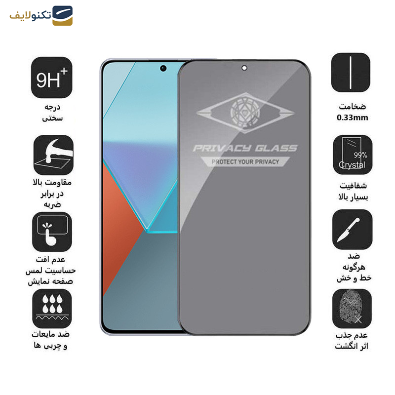 محافظ صفحه نمایش حریم شخصی اپیکوی مدل Privacy مناسب برای گوشی موبایل شیائومی Redmi Note 13 Pro 4G/5G /Note 13 4G/5G /Note 13R Pro محافظ صفحه نمایش حریم شخصی اپیکوی مدل Privacy مناسب برای گوشی موبایل شیائومی Redmi Note 13 Pro 4G/5G /Note 13 4G/5G /Note 13R Pro