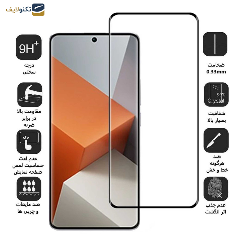 محافظ صفحه نمایش بوف مدل FullGlue-Max مناسب برای گوشی موبایل شیائومی Redmi Note 13 Pro Plus محافظ صفحه نمایش بوف مدل FullGlue-Max مناسب برای گوشی موبایل شیائومی Redmi Note 13 Pro Plus