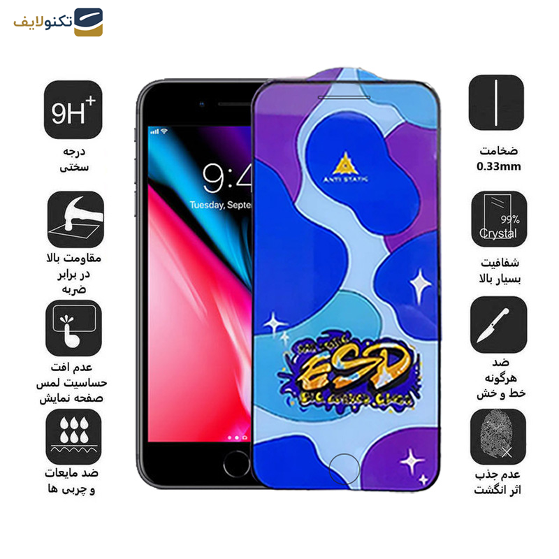 محافظ صفحه نمایش اپیکوی مدل Star ESD مناسب برای گوشی موبایل اپل iPhone 8 Plus/7 Plus/6 Plus/6s Plus محافظ صفحه نمایش اپیکوی مدل Star ESD مناسب برای گوشی موبایل اپل iPhone 8 Plus/7 Plus/6 Plus/6s Plus