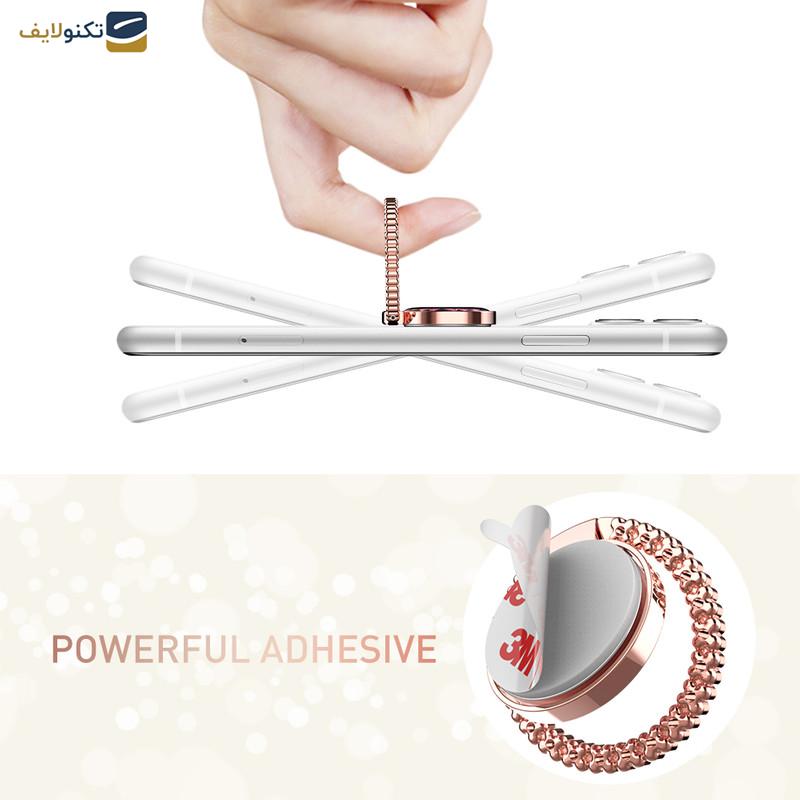 پایه نگهدارنده گوشی موبایل آها استایل مدل st11-RoseGold پایه نگهدارنده گوشی موبایل آها استایل مدل st11-RoseGold