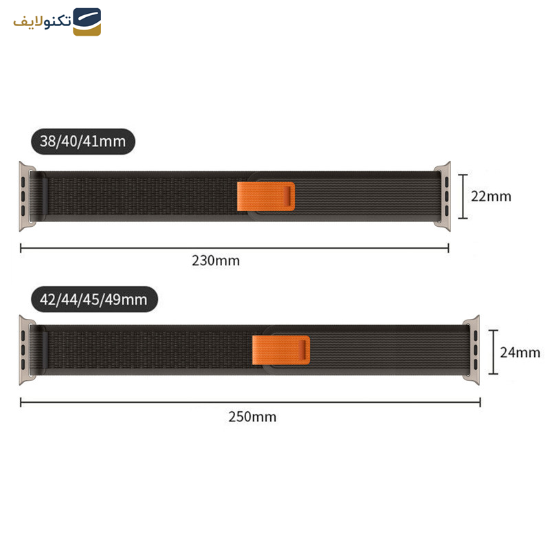 بند آها استایل طرح WG107 مناسب برای اپل واچ 42/44/45/49 میلی متری