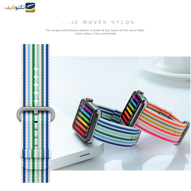 بند اپل واچ کوتتسی مدل Nylon WH5250 مناسب برای اپل واچ 38 میلی متری