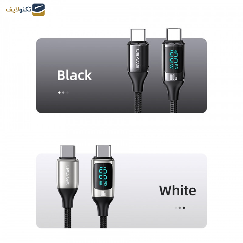 کابل تبدیل USB-C به USB-C یوسمز مدل Sj546 طول 1.2 متر کابل تبدیل USB-C به USB-C یوسمز مدل Sj546 طول 1.2 متر