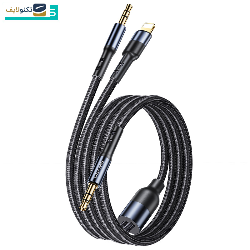 کابل تبدیل USB-C / AUX به AUX یوسمز مدل us-sj555 طول 1.2 متر کابل تبدیل USB-C / AUX به AUX یوسمز مدل us-sj555 طول 1.2 متر