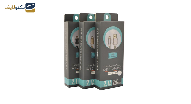 کابل تبدیل USB به لایتنینگ ارلدام مدل ET-011I طول 3 متر کابل تبدیل USB به لایتنینگ ارلدام مدل ET-011I طول 3 متر