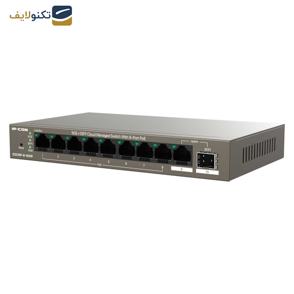 سوییچ 8 پورت آی پی کام مدل G2210P-8-102W سوییچ 8 پورت آی پی کام مدل G2210P-8-102W