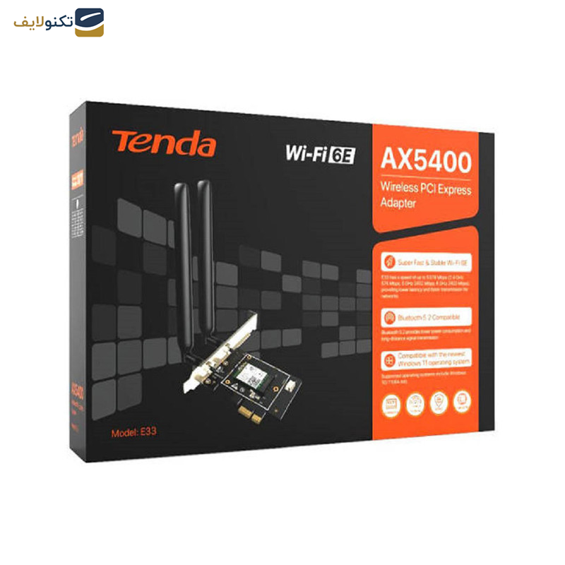 کارت شبکه بی سیم تندا مدل E33 کارت شبکه بی سیم تندا مدل E33