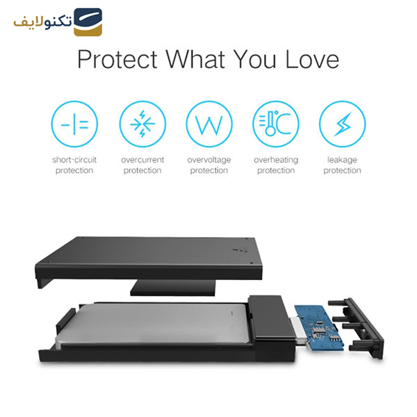 قاب هارد 2.5 اینچی یوگرین مدل US221-60735 قاب هارد 2.5 اینچی یوگرین مدل US221-60735
