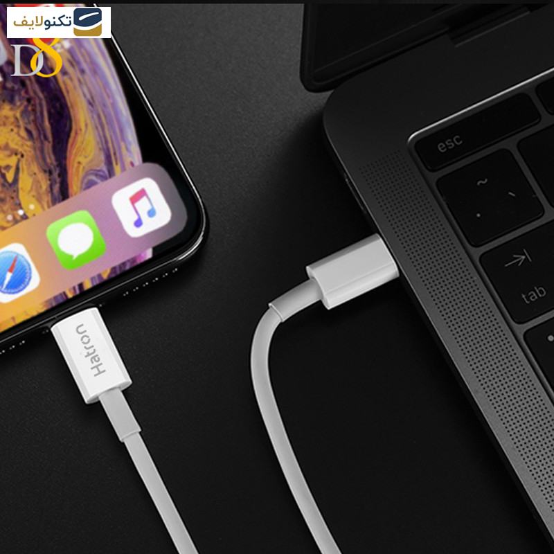 کابل شارژ USB-C به لایتنینگ هترون مدل MFI HC365i طول 1متر کابل شارژ USB-C به لایتنینگ هترون مدل MFI HC365i طول 1متر