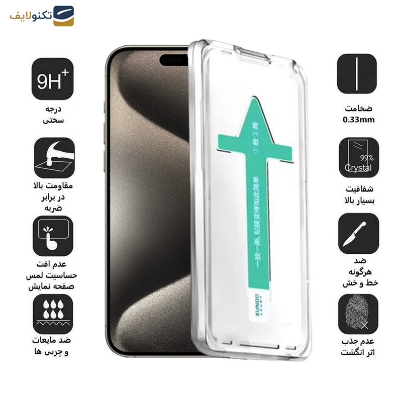 محافظ صفحه نمایش اپیکوی مدل Xundd Axe Easy install مناسب برای گوشی موبایل اپل iPhone 15 Pro Max محافظ صفحه نمایش اپیکوی مدل Xundd Axe Easy install مناسب برای گوشی موبایل اپل iPhone 15 Pro Max