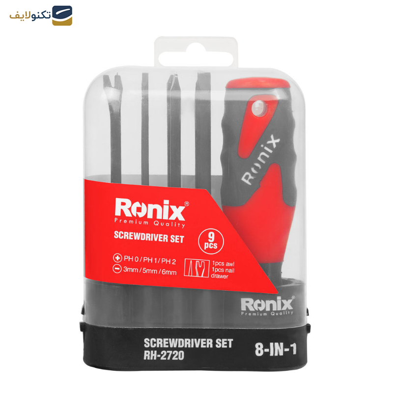 مجموعه 8 عددی پیچ گوشتی رونیکس مدل RH-2720 مجموعه 8 عددی پیچ گوشتی رونیکس مدل RH-2720
