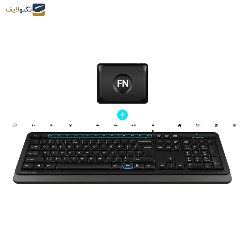 کیبورد و ماوس ای فورتک مدل FSTYLER F1010 کیبورد و ماوس ای فورتک مدل FSTYLER F1010